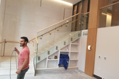 Capitol East frameless glass railing in Washington, DC – CBE Glass commercial glass project, photo 12