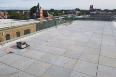 Capitol East frameless glass railing in Washington, DC – CBE Glass commercial glass project, photo 15