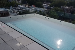 Capitol East frameless glass railing in Washington, DC – CBE Glass commercial glass project, photo 16