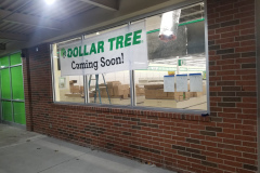 Dollar Tree storefront glass – CBE Glass commercial glass project, photo 3