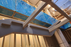 INOVA hospital panels and glass stair guards in Northern Virginia – CBE Glass commercial glass project, photo 33
