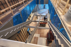 INOVA hospital panels and glass stair guards in Northern Virginia – CBE Glass commercial glass project, photo 43