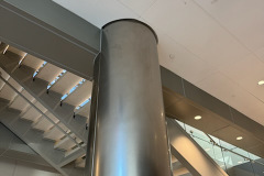 INOVA hospital panels and glass stair guards in Northern Virginia – CBE Glass commercial glass project, photo 54