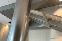 INOVA hospital panels and glass stair guards in Northern Virginia – CBE Glass commercial glass project, photo 56