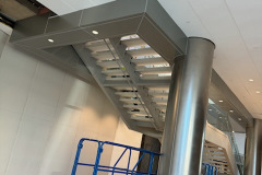 INOVA hospital panels and glass stair guards in Northern Virginia – CBE Glass commercial glass project, photo 55
