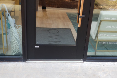 M&F building storefront and interior glass – CBE Glass commercial glass project, photo 1