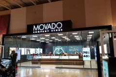 Movado Company Store storefront glass – CBE Glass commercial glass project, photo 1