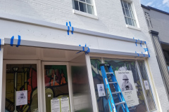 Roots storefront, M Street Georgetown in Washington, DC – CBE Glass commercial glass project, photo 6