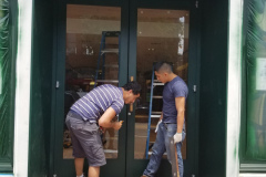 Roots storefront, M Street Georgetown in Washington, DC – CBE Glass commercial glass project, photo 12