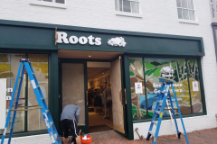 Roots storefront, M Street Georgetown in Washington, DC – CBE Glass commercial glass project, photo 24