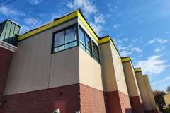 Storage Zone storefront and windows – CBE Glass commercial glass project, photo 1