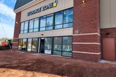 Storage Zone storefront and windows – CBE Glass commercial glass project, photo 2