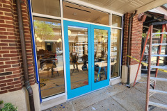 Warby Parker storefront glass – CBE Glass commercial glass project, photo 1